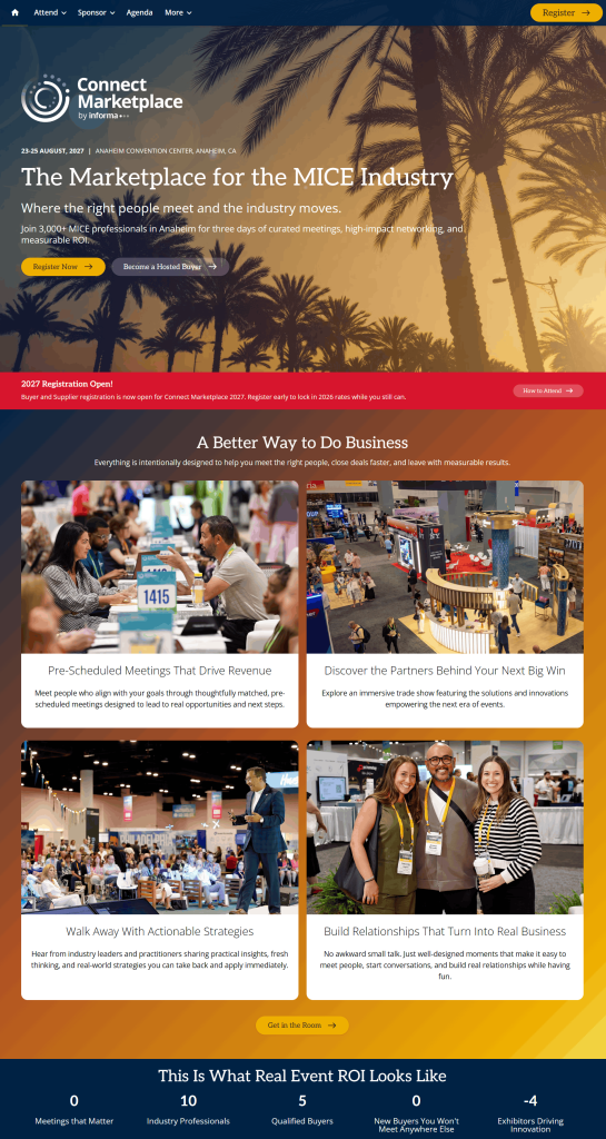 Connect Marketplace 2027 Landing Page