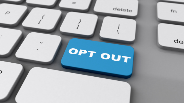 Opt out