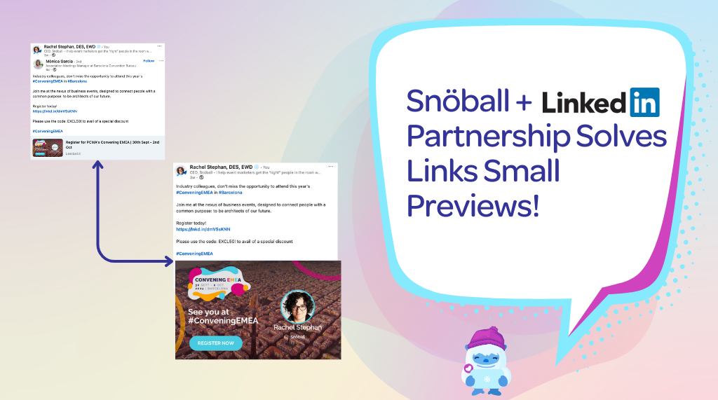 Snöball + LinkedIn Partnership Solves Links Small Previews!