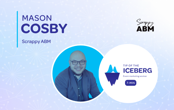 Portrait of Mason Cosby, guest on Snöball's Sevinar event marketing series