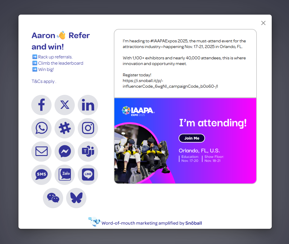 Social widget