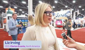 Liz Irving and Rachel Stephan discussing customer-obsessed event strategies at IMEX 2025, highlighting how attendee-focused experiences drive retention and ROI.