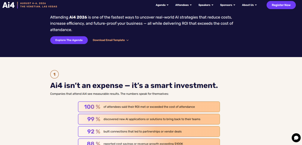 Ai4 2026 Convince Your Boss Page