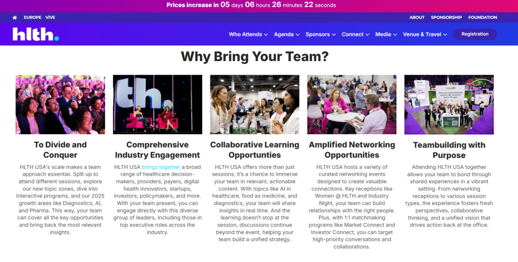 HLTH 2026 convince Your Boss Page