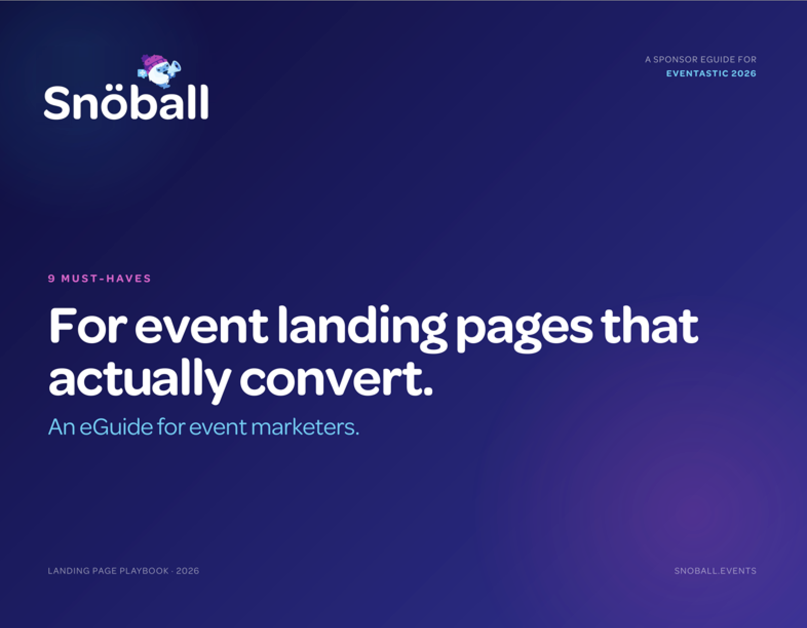 Event Landing Page Playbook